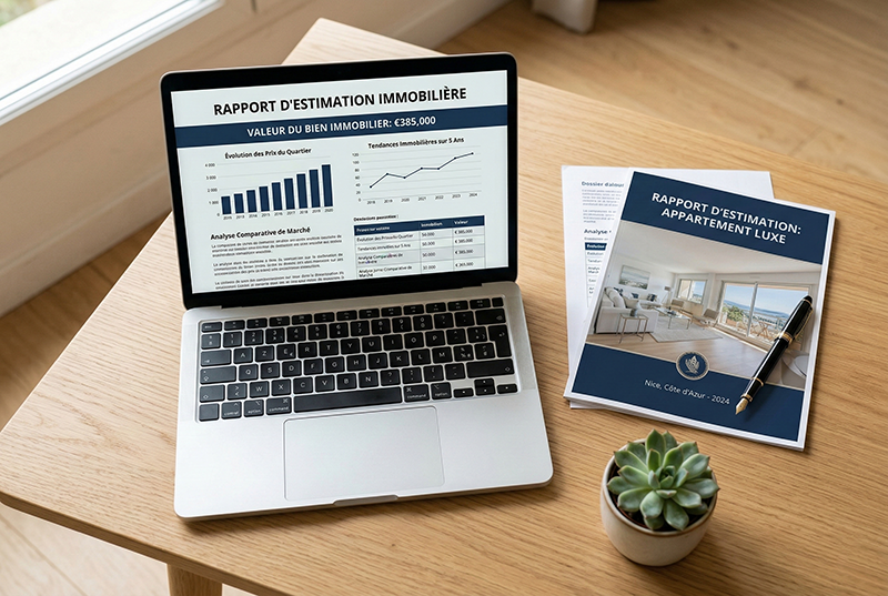 Outil d'estimation immobilière professionnelle basé sur transactions réelles — rapport vendeur clé en main pour mandataires MDB Immo